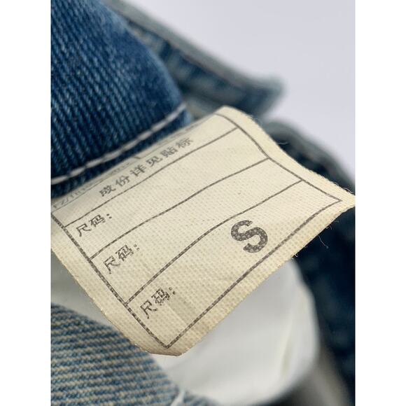 UNBRANDED Women's Light Blue Y2K Streetwear Straight Leg Regular Fit Jeans SZ S - Picture 8 of 10